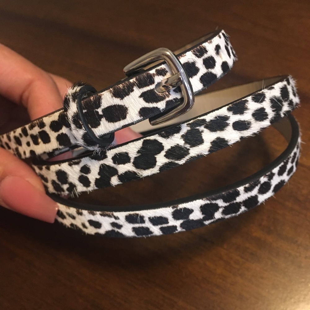 Cow Print Belt